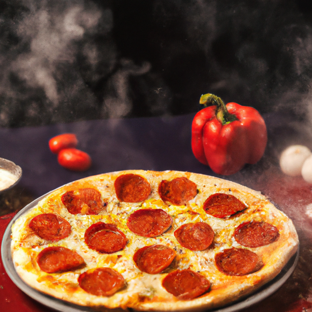 핫 페퍼로니: 매콤한 페퍼로니 컵과 칠리 플레이크